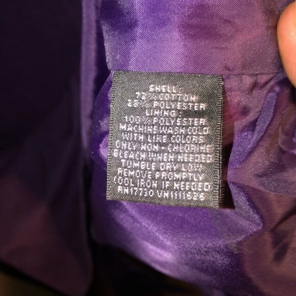 mossimo knee high purple sleeveless dress pleated layered cotton blend 8 READ - Picture 4 of 8